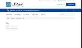 
							         application to access aps portal - LA Care Health Plan								  
							    