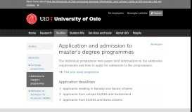
							         Application to master's programmes - applicant groups - University of ...								  
							    