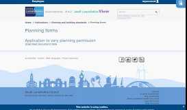
							         Application to vary planning permission - South Lanarkshire Council								  
							    