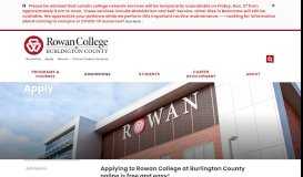 
							         Application | Top Community College in New Jersey | Rowan College ...								  
							    