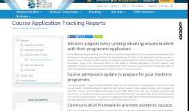 
							         Application Tracking & Reports | Study Medicine Europe								  
							    