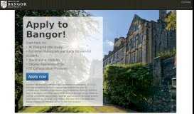
							         Applications - Bangor University								  
							    