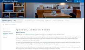 
							         Applications, Contracts and E-Forms - University of San Diego								  
							    