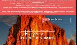 
							         Applications - New Mexico Board of Nursing								  
							    