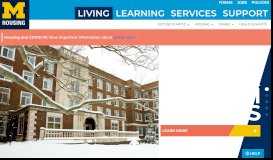 
							         Applications, Rates & Policies - University of Michigan - Housing								  
							    
