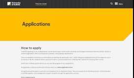 
							         Applications | University of Suffolk								  
							    