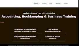 
							         Applied Education | Courses in Accounting & Bookkeeping | Certificate ...								  
							    