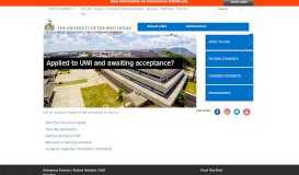 
							         Applied to UWI and awaiting acceptance? - UWI St. Augustine - The ...								  
							    