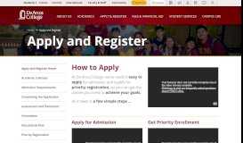 
							         Apply and Register - De Anza College								  
							    