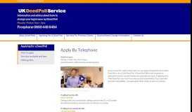 
							         Apply by telephone | UK Deed Poll Service								  
							    