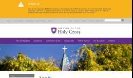 
							         Apply | College of the Holy Cross								  
							    