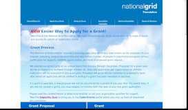 
							         Apply for a Grant - National Grid Foundation								  
							    