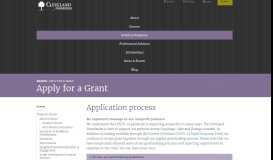 
							         Apply for a Grant | The Cleveland Foundation								  
							    