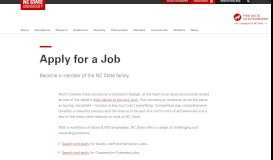 
							         Apply for a Job | NC State University								  
							    