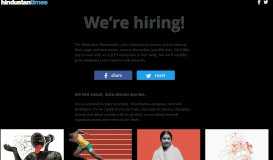 
							         Apply for a job with the Hindustan Times News Apps and Interactives ...								  
							    