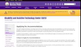 
							         Apply for Accommodations - Disability and Assistive Technology ...								  
							    