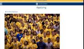 
							         apply for admission - Applying - St. Mary's University								  
							    