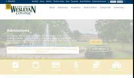
							         Apply for Admission - North Carolina Wesleyan College								  
							    