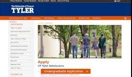 
							         Apply for Admissions at UT Tyler | Application Deadlines | Fee Waiver								  
							    