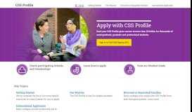 
							         Apply for College Financial Aid – CSS Profile – The College ...								  
							    