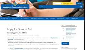
							         Apply for Financial Aid - Muskegon Community College								  
							    
