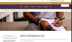 
							         Apply for Financial Aid - The King's University								  
							    