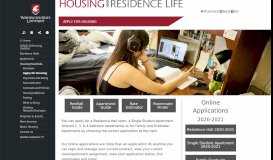 
							         Apply for Housing | at WSU								  
							    