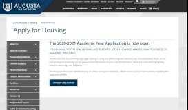 
							         Apply for Housing - Augusta University								  
							    