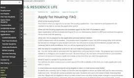 
							         Apply for Housing: FAQ - Residence Life - Eastern Michigan University								  
							    
