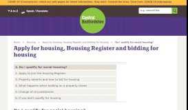 
							         Apply for housing, Housing Register and bidding for housing ...								  
							    