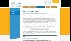 
							         Apply for Housing | SAHA								  
							    