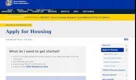 
							         Apply for Housing | South Dakota State University								  
							    