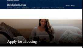 
							         Apply for Housing | Student Living | Georgetown University								  
							    