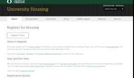 
							         Apply for Housing | University Housing - University of Oregon Housing								  
							    