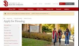 
							         Apply for Housing | USD								  
							    