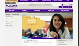 
							         Apply for Housing - Winona State University								  
							    