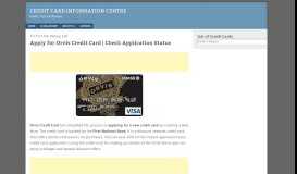 
							         Apply for Orvis Credit Card | Check Application Status								  
							    