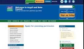 
							         Apply for planning permission | Argyll and Bute Council								  
							    