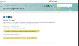 
							         Apply for planning permission - Camden Council								  
							    