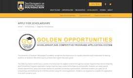 
							         Apply for Scholarships - USM Foundation								  
							    
