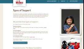 
							         Apply for Support - Wawa Foundation								  
							    