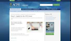 
							         Apply for the CFE Exam - Association of Certified Fraud Examiners								  
							    