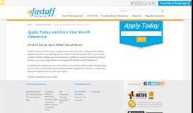 
							         Apply for Travel Nurse Positions | Fastaff Travel Nursing								  
							    
