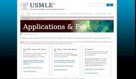 
							         Apply for USMLE - United States Medical Licensing Examination								  
							    