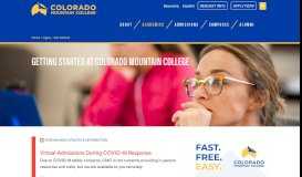 
							         Apply - Get Started - Colorado Mountain College								  
							    