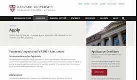 
							         Apply | Harvard University - The Graduate School of Arts and Sciences								  
							    
