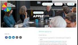 
							         Apply - Lord Mayor's Charitable Foundation								  
							    