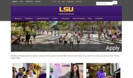 
							         Apply - Louisiana State University								  
							    
