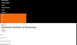 
							         Apply & Manage Application - Rochester Institute of Technology								  
							    
