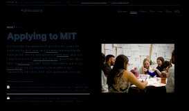 
							         Apply | MIT Admissions								  
							    